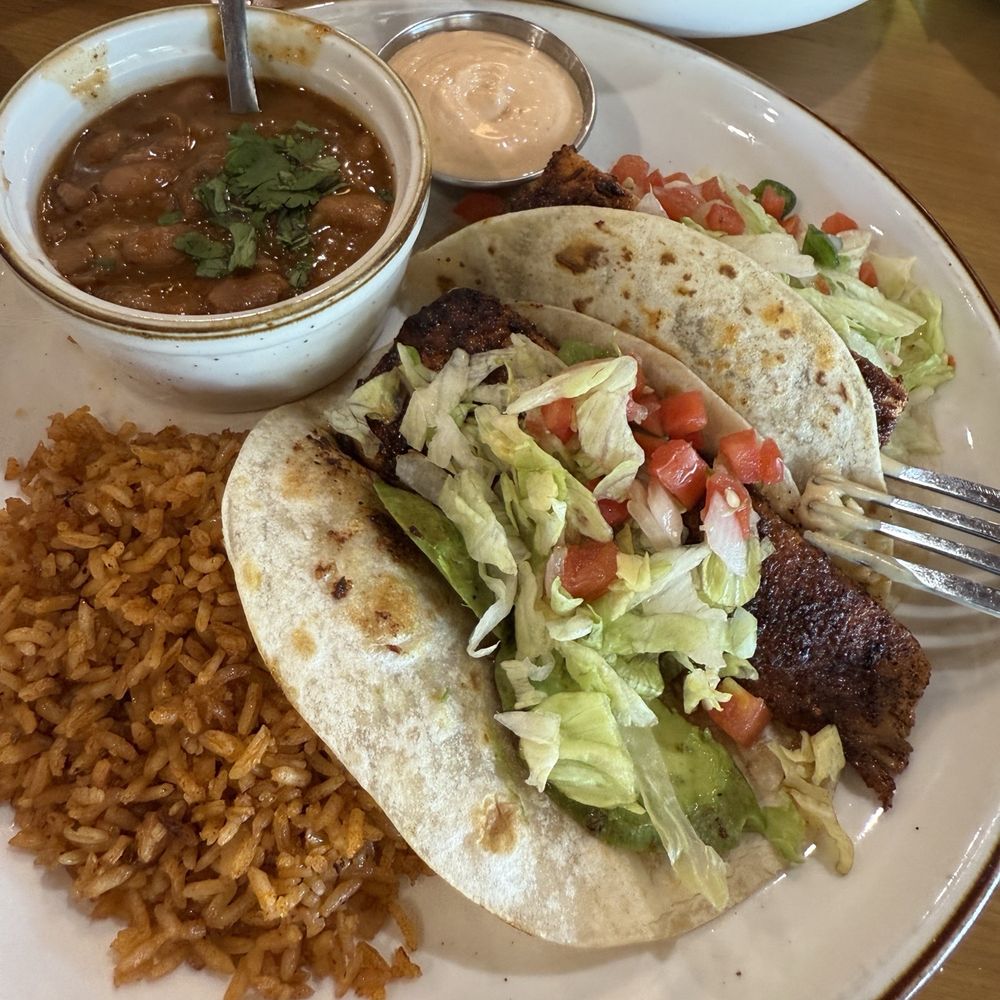 Nada Mucho Tex Mex Heaven - Mahi taco plate. - Mexican Near Me - Wimberley, Texas Nada Mucho Tex Mex Heaven - Mahi taco plate. - Mexican Near Me - Wimberley, Texas