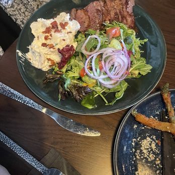 Reunion Kitchen + Drink - Sliced Steak & Potato Salad - New American Near Me - Brea, California
