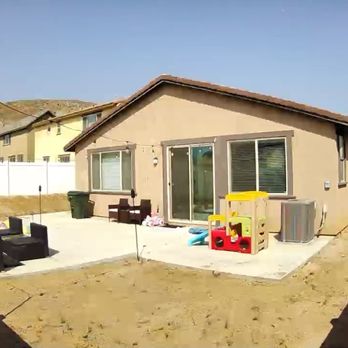 California Shade Masters - Backyard no patio cover. - Patio Coverings Near Me - Moreno Valley, California