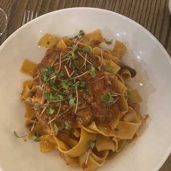 Luogo - Pappardelle with duck ragu; needed seasoning desperately. - Italian Near Me - Nashville, Tennessee Luogo - Pappardelle with duck ragu; needed seasoning desperately. - Italian Near Me - Nashville, Tennessee