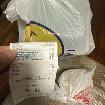 Carmel Sushi - Take-out order was delayed for 30 minutes past estimated pick up time - Korean Near Me - San Diego, California