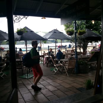The Trading Room Restaurant - Looking onto front patio into the Harbour. - Seafood Near Me - Akaroa, CAN The Trading Room Restaurant - Looking onto front patio into the Harbour. - Seafood Near Me - Akaroa, CAN