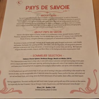 Cadre Restaurant - About the restaurant - French Near Me - Madison, Wisconsin
