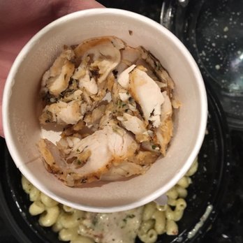 Corner Bakery Cafe - TWO DOLLARS EXTRA for a side of chicken! It didn't even fill HALF the cup!!! - Bakeries Near Me - San Diego, California
