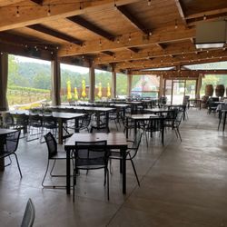 Buckley Vineyards - Outdoor covered area with seating