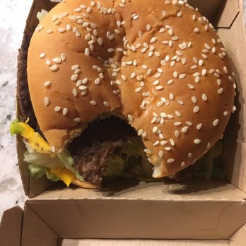 McDonald's - Big Mac with a bite taken out of it, courtesy of some dirt bag, not me. - Fast Food Near Me - Placerville, California McDonald's - Big Mac with a bite taken out of it, courtesy of some dirt bag, not me. - Fast Food Near Me - Placerville, California