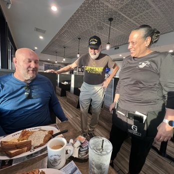 Grumpy's Restaurant - Wonderful server and their most famous diner. - Breakfast & Brunch Near Me - Neptune Beach, Florida