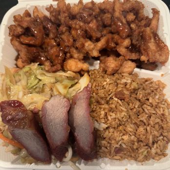 Golden Dynasty - Orange Chicken Special Combo Plate - Chinese Near Me - Fresno, California