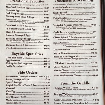 Bayside Cafe - Menu - Coffee & Tea Near Me - San Francisco, California