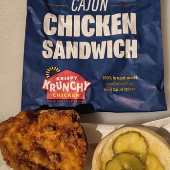Krispy Krunchy Chicken - Cajun Chicken Sandwich - Chicken Shop Near Me - Mountain View, California