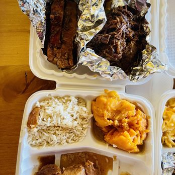 Bankhead Mississippi Style Cooking - BBQ Beef tips Medium (2-3 scoops) includes 2 sides and Pork BBQ Ribs - Southern Near Me - Spring Valley, California Bankhead Mississippi Style Cooking - BBQ Beef tips Medium (2-3 scoops) includes 2 sides and Pork BBQ Ribs - Southern Near Me - Spring Valley, California