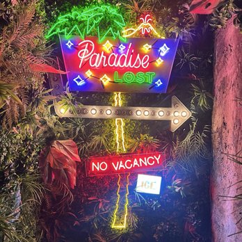 Paradise Lost - Inside sign to enter bar - Cocktail Bars Near Me - New York, New York Paradise Lost - Inside sign to enter bar - Cocktail Bars Near Me - New York, New York