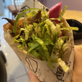 Lulu Green - Shawarma Sandwich - Vegan Near Me - Boston, Massachusetts