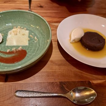 Passionfish - Panna cotta & chocolate truffle torte. - Seafood Near Me - Pacific Grove, California