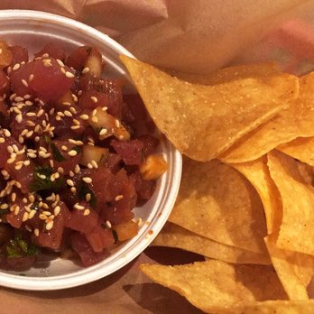 Hook'd Fish Grill - Ahi Tuna Poke Starter - Seafood Near Me - Northridge, California Hook'd Fish Grill - Ahi Tuna Poke Starter - Seafood Near Me - Northridge, California