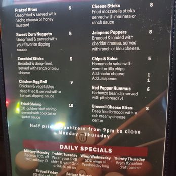 Perfect Rack Billiards - Menu 8.2020 - Pool Halls Near Me - Jacksonville, Florida