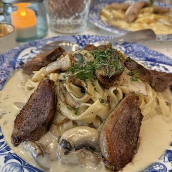 Maison Provence - Duck cream pasta - French Near Me - Brooklyn, New York Maison Provence - Duck cream pasta - French Near Me - Brooklyn, New York