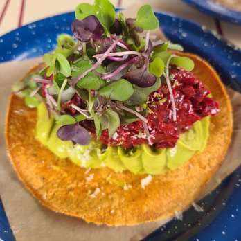 Nixta Taqueria - Beet tartare tostada - Mexican Near Me - Austin, Texas