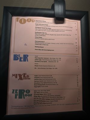 Menu photo 2 Dorothys Wine Bar San Diego, CA Menu photo 2 Dorothys Wine Bar San Diego, CA