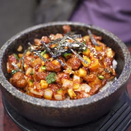 Galbi Hot Stone Bibimbap
