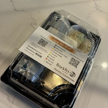 bushi by JINYA - Rancho Cucamonga - How you receive your hand roll order. QR code on the top. - Ramen Near Me - Rancho Cucamonga, California bushi by JINYA - Rancho Cucamonga - How you receive your hand roll order. QR code on the top. - Ramen Near Me - Rancho Cucamonga, California