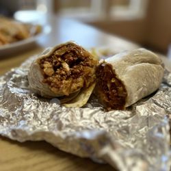 Tacos El Jalisciense - Breakfast Burrito with Chorizo