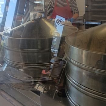 Wah Sing Dim Sum - Steamers of dimsum, with cauldrons of congee in the back - Dim Sum Near Me - San Gabriel, California Wah Sing Dim Sum - Steamers of dimsum, with cauldrons of congee in the back - Dim Sum Near Me - San Gabriel, California
