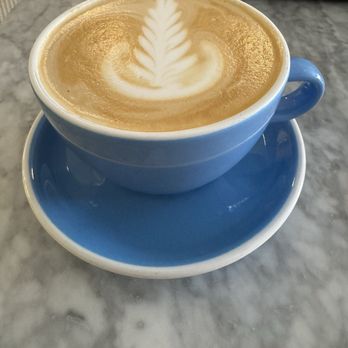 Home Coffee Roasters - Beautiful blue "for here" cup - Coffee & Tea Near Me - San Francisco, California Home Coffee Roasters - Beautiful blue "for here" cup - Coffee & Tea Near Me - San Francisco, California