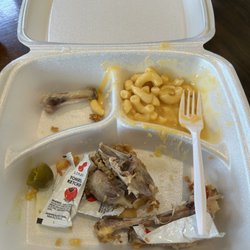 Lisa's Fried Chicken - 3pc dark w fries nd mac n cheese.