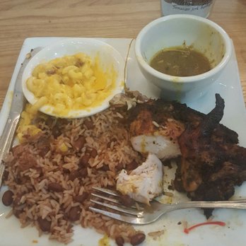 Cutlass Grille - Jerk chicken, rice and peas, mac n cheese was DELICIOUS!!!!!! - Caribbean Near Me - Chesapeake, Virginia