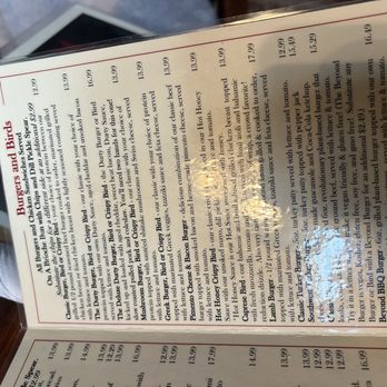 Ye Olde Durty Bird - menu - American Near Me - Toledo, Ohio