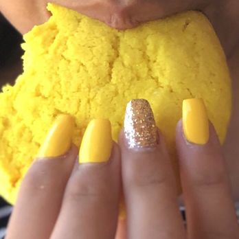 Nails M Spa - Yellow/gold glitter nails - Waxing Near Me - Long Beach, California Nails M Spa - Yellow/gold glitter nails - Waxing Near Me - Long Beach, California