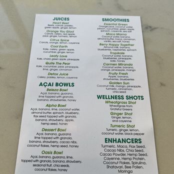 Main Squeeze - Menu - Juice Bars & Smoothies Near Me - Alameda, California