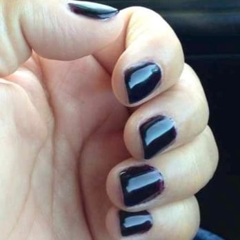 Carousel Nails Boutique - 4/18/13 first time with long lasting gel color on my own nails. Dark plum. I like it. Lasted almost 3 weeks. - Nail Salons Near Me - Grapevine, Texas