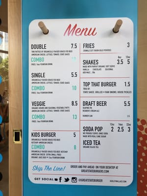 Menu photo 8 Great State Burger Seattle, WA Menu photo 8 Great State Burger Seattle, WA
