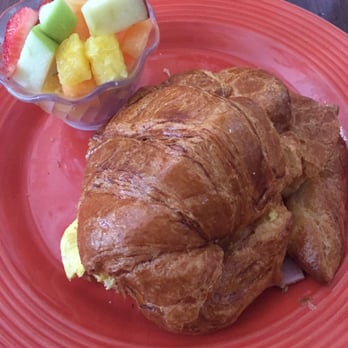 Mo'z Cafe - The Croissant Sandwich w/ a side of fruit. (Fruit wasn't all that fresh) - Breakfast & Brunch Near Me - San Francisco, California Mo'z Cafe - The Croissant Sandwich w/ a side of fruit. (Fruit wasn't all that fresh) - Breakfast & Brunch Near Me - San Francisco, California