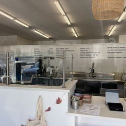 Raw Crunch and Coffee - Order here. Counter.
