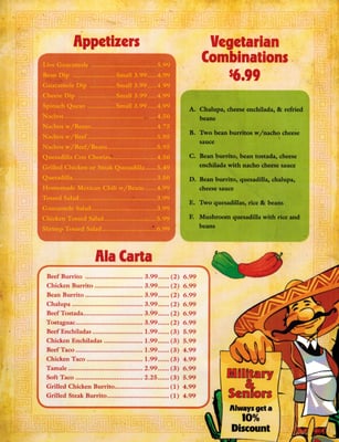 Menu photo 7 Mariachi Grill Lonoke, AR Menu photo 7 Mariachi Grill Lonoke, AR