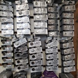 Button cell batteries for watches, key fobs etc...