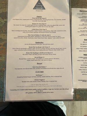 Menu photo 6 The Spring on Main Eureka Springs, AR Menu photo 6 The Spring on Main Eureka Springs, AR