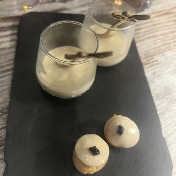 Cork And Flame - Potato soup and truffles - Tapas Bars Near Me - Evans, Georgia