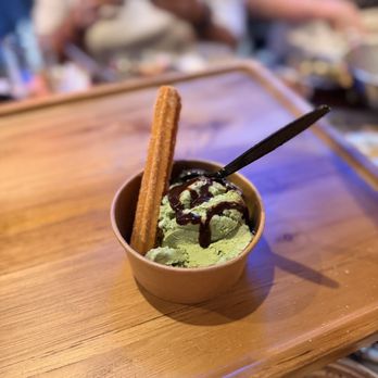 Hobak Korean BBQ - Green tea ice cream - Korean Near Me - Las Vegas, Nevada