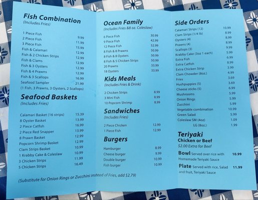 Menu photo 1 Ocean Fish & Chips Sacramento, CA Menu photo 1 Ocean Fish & Chips Sacramento, CA