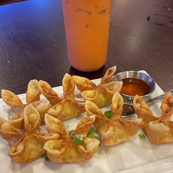 Coconut Rabbit - Cream cheese wontons & thai tea - Thai Near Me - Los Alamitos, California