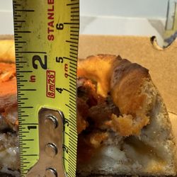 Ymmas - To show size 2" crust height 1" middle height