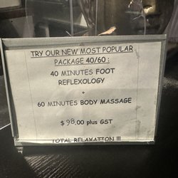 ZEN Foot Reflexology & Body Massage - Pricing @7/3/2023