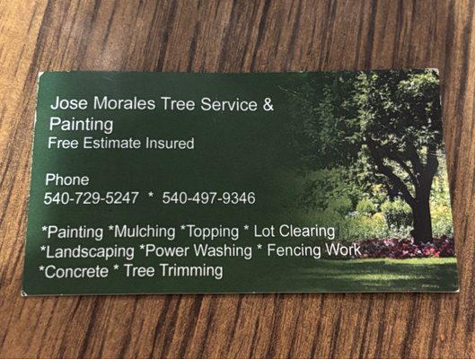 Jose Morales Tree Service & Painting