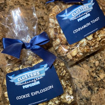 Clusters Handcrafted Popcorn - Bethlehem - Cinnamon Toast Popcorn and Cookie Explosion Popcorn - Popcorn Shops Near Me - Bethlehem, Pennsylvania