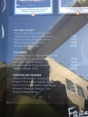 Menu photo 2 Fishmongers Manly Manly, NSW