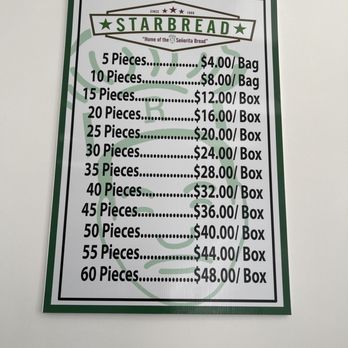 Starbread Bakery - 11/22/24 Menu - Bakeries Near Me - Carson, California
